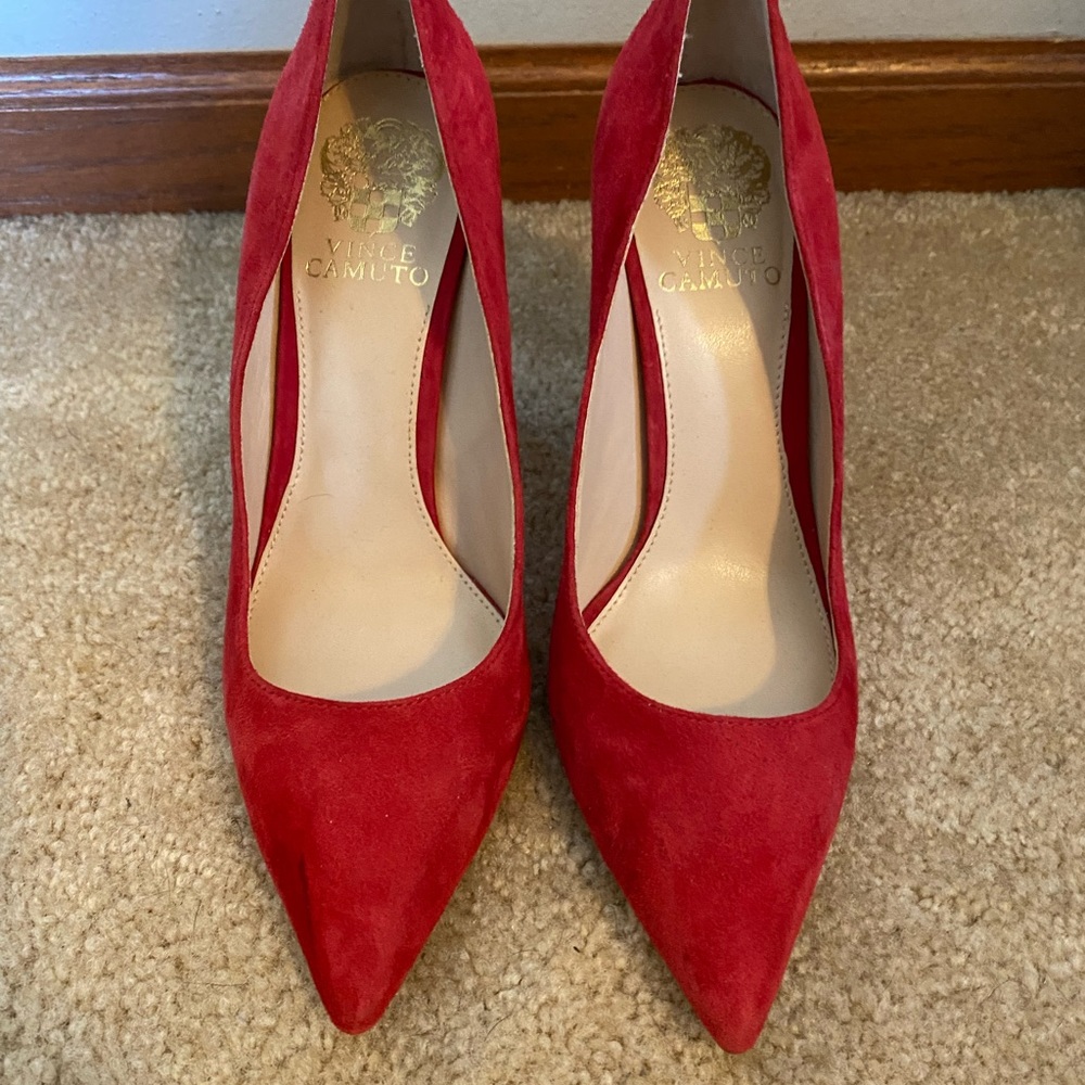 Red Vince Camuto Heels